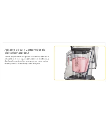 Batidoras de Vaso Batidora Licuadora con Carcasa Eclipse de Hamilton Beach Hamilton Beach HBH755R-CE