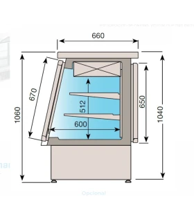 Vitrina Refrigerada Infrico Inox con doble acceso VC 2010