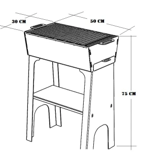 Barbacoa doméstica Pira Joba 50