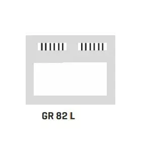 Grill eléctrico Doble placa 550x245mm Infrico GR82