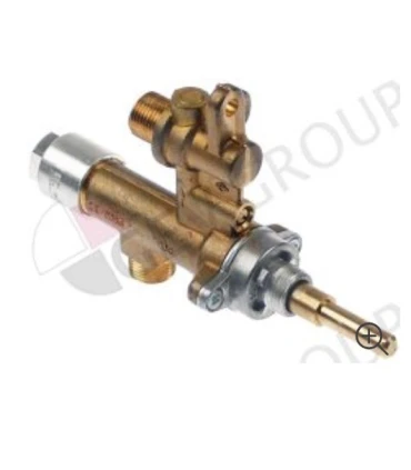 Recambios para Asadores Kebab Grifo de gas con salida para tubo entrada gas M12x1 (tubo ø 8mm) MADEC Importación 101638