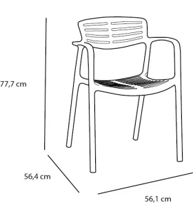 Silla Resol Toledo Aire ( 4 unidades)