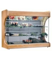 Vitrina 1350mm Mural Refrigerada de Sobremostrador en Madera