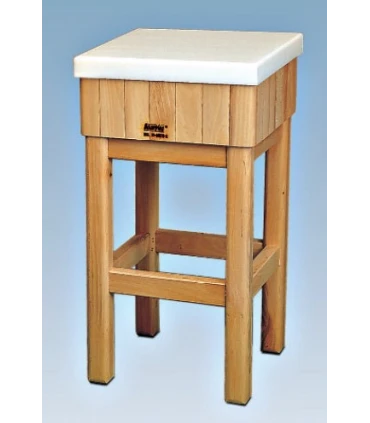 Tajos de Corte Tajo de madera con 4 patas y taco 5 cms de polietileno altura 85 cms Sacopisa V-FA