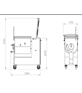 Amasadora de Carne 150 litros AK Ramon AMM-150H