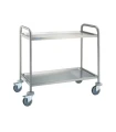 Carro inox de servicio 2 estantes de 800x500 Edenox CE-852