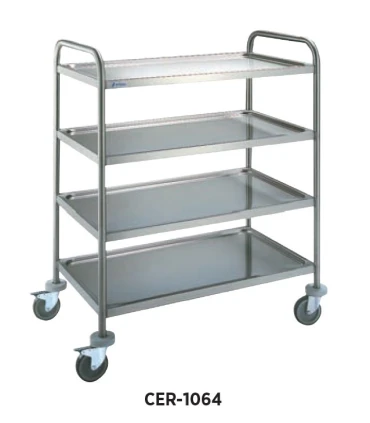 Carros de Servicio Carro inox de servicio 4 estantes de 900x500 Edenox CE-954 Edenox 19003429