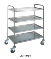 Carro inox de servicio 4 estantes de 1000x600 Edenox CER-1064