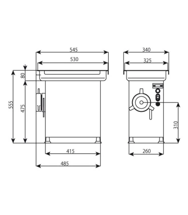 Picadoras de Carne Picadora refrigerada La Minerva R-32-S La Minerva