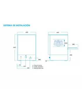 Lavavasos 35x35 doble pared Adler NL-35