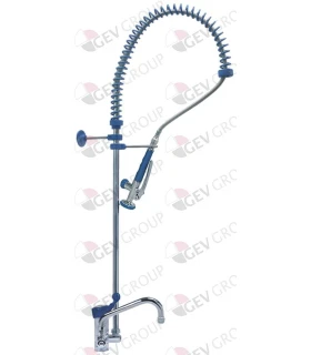 Grifo Ducha Alto 2 Aguas 1 Orificio con Monomando de Palanca Corta
