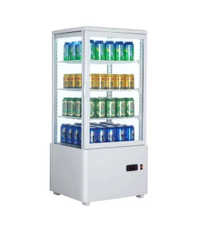 Vitrina Refrigerada Sobremesa 4 Caras de Cristal 447x400x969mm XC78L