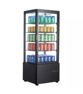 Vitrina Refrigerada Sobremesa 4 Caras de Cristal 447x400x1119mm XC98L
