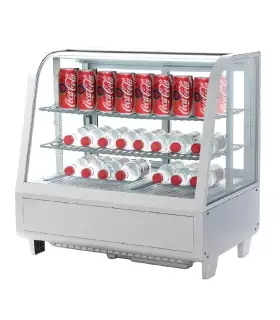 Vitrina refrigerada curva de sobremostrador VECC100L