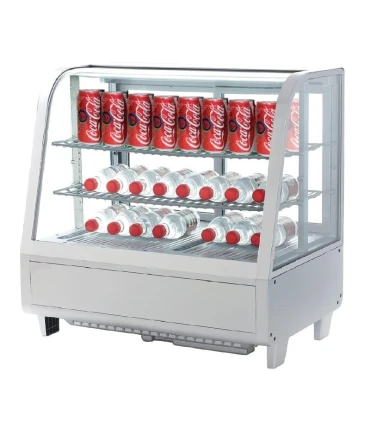 Vitrinas Mostrador Vitrina refrigerada curva de sobremostrador VECC100L Clima Hostelería