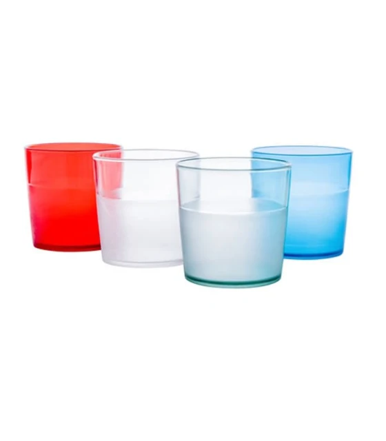 50 Vasos transparentes en policarbonato de 170 cc