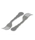 Tenedor en polipropileno (120 unidades) Gris 90