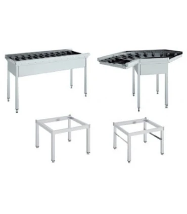 Mesas de Lavado Mesa de Salida de lavavajillas con Rodillos Curva de (300x695)x965x850h mm CR-90 Clima Hostelería CR-90 Mesas de Lavado Mesa de Salida de lavavajillas con Rodillos Curva de (300x695)x965x850h mm CR-90 Clima Hostelería CR-90