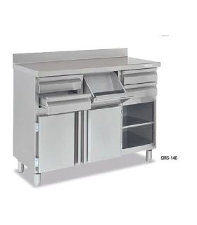 Mueble Cafetero Con Tolva, 4 cajones y Armarios 1375x600x1040mm