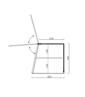 Vitrina neutra cerrada para bollería en metacrilato recto PS-R