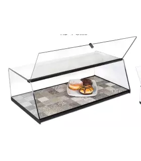 Vitrina neutra cerrada de metacrilato 1 estante HD-1