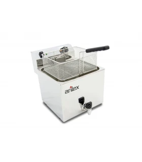 Freidora eléctrica con grifo 12 litros 4.5 kw monofásica con contac...