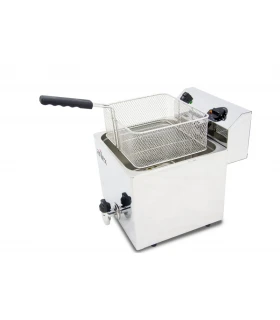 Freidora eléctrica con grifo 12 litros 4.5 kw monofásica con contactor EVO12G