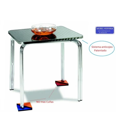 Mesas Exterior Mesa anticojeo ES.Table Armazón de Aluminio M3500 Muebles Romero M3500
