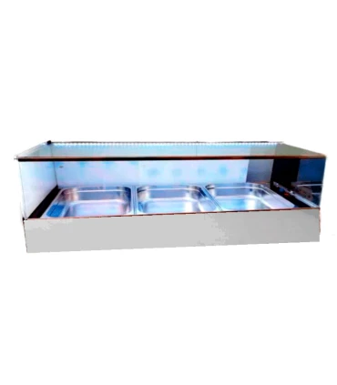 Vitrinas y Muebles para Take Away Vitrina de Sobremesa Caliente Baño María 3 bandejas GN 1/1 1071x610x440mm Adler C11-3 Vitrinas y Muebles para Take Away Vitrina de Sobremesa Caliente Baño María 3 bandejas GN 1/1 1071x610x440mm Adler C11-3