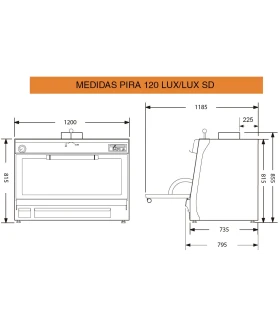 Horno de brasa Pira 120 (175 comensales)