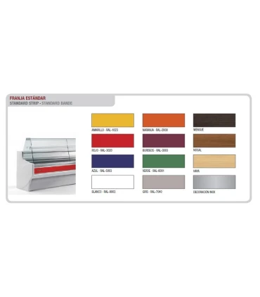 Vitrinas Charcutería Vitrina Modular Refrigerada Charcutera de 1305 mm Serie 1100 VE-10-13-TF Docriluc VE-10-13-TF