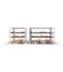 Vitrina neutra de cristal 3 Pisos con luz LED Sayl EPV