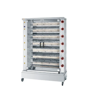 Asadores de Pollos Asador de pollos a gas por infrarrojos de 11 espadas sin puños Ind-Sin 11 de Feca Feca 00-011668