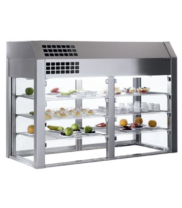 Módulos Buffet Vitrina Fría Self Service 4 GN 1/1 con 3 Estantes Distform