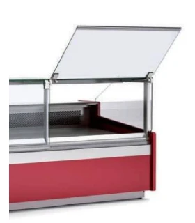 Vitrina 2025mm Modular Refrigerada Charcutera Cristal Recto Elevable VE-10E-20-RC
