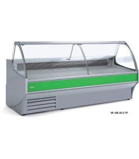 Vitrina 2025mm Modular Refrigerada Charcutera Cristal Curvo Elevabl...