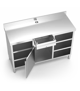Mueble inox Cafetero 1570x600mm