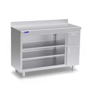 Mueble cafetero en acero inoxidable Oscar Zarzosa