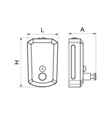 Dispensadores Dosificador en acero inoxidable para gel o jabón 1 litro Fricosmos 460220
