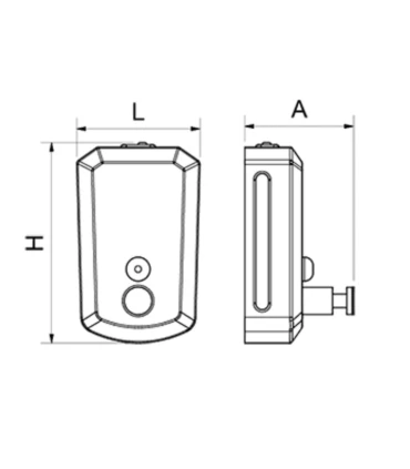 Dispensadores Dosificador de jabón en acero inoxidable Fricosmos 460220