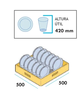 Lavavajillas de capota electrónico Adler EVO-1000 BT