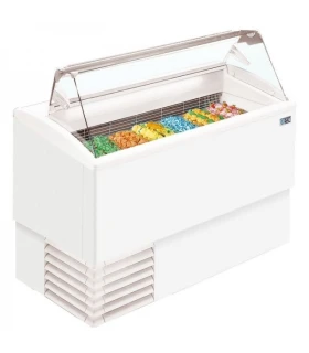 Vitrina de Helados Cristal Recto para 4+4 cubetas de 5l Punto 4R