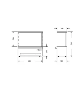 Robata Espetero de ladrillo refrectario Complet Esp-80