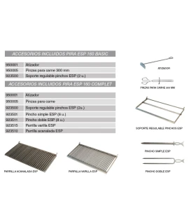 Robata Espetero de ladrillo refrectario Complet Esp-160