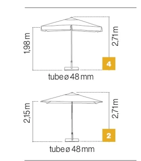 Ezpeleta Vigo Parasol 3x2 m