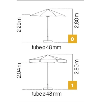 Parasoles Ezpeleta Java Parasol Redondo Ø 3m Ezpeleta SIMO10O3000720P