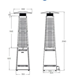 Estufa Pirámide de Pellets para Exteriores