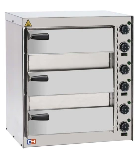 Horno Pizza Compacto Eléctrico para 3 pizzas de 35 cms FP52PV