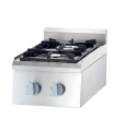 Cocina a gas de sobremesa 2 fuegos 3.5 + 7 Kw Stalgast