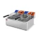 Freidora Eléctrica 6+6 litros SIN Grifo de 550 x420 x290h mm EF-6L-2